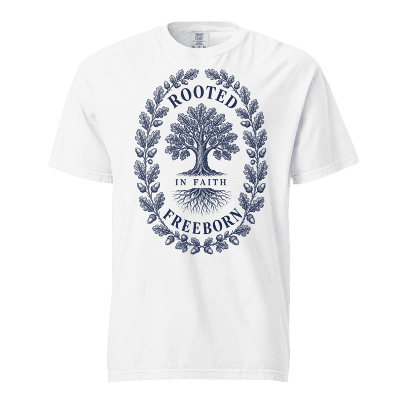Freeborn Rooted in Faith Unisex Tee — White