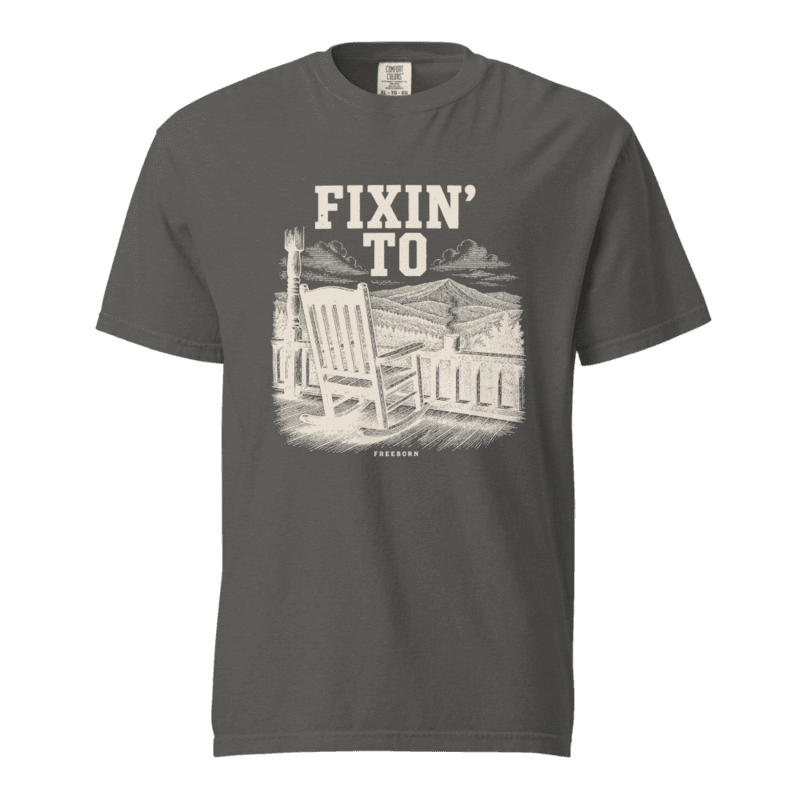Freeborn Fixin’ to Unisex Tee — Pepper