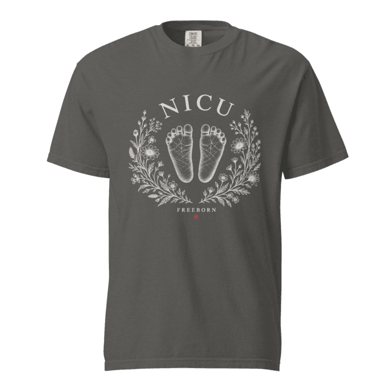 Freeborn Nurse NICU Unisex Tee — Pepper