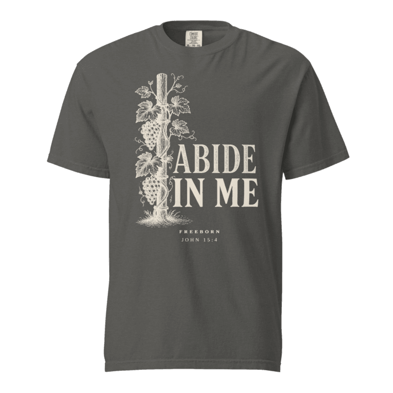 Freeborn Abide in Me Unisex Tee — Pepper