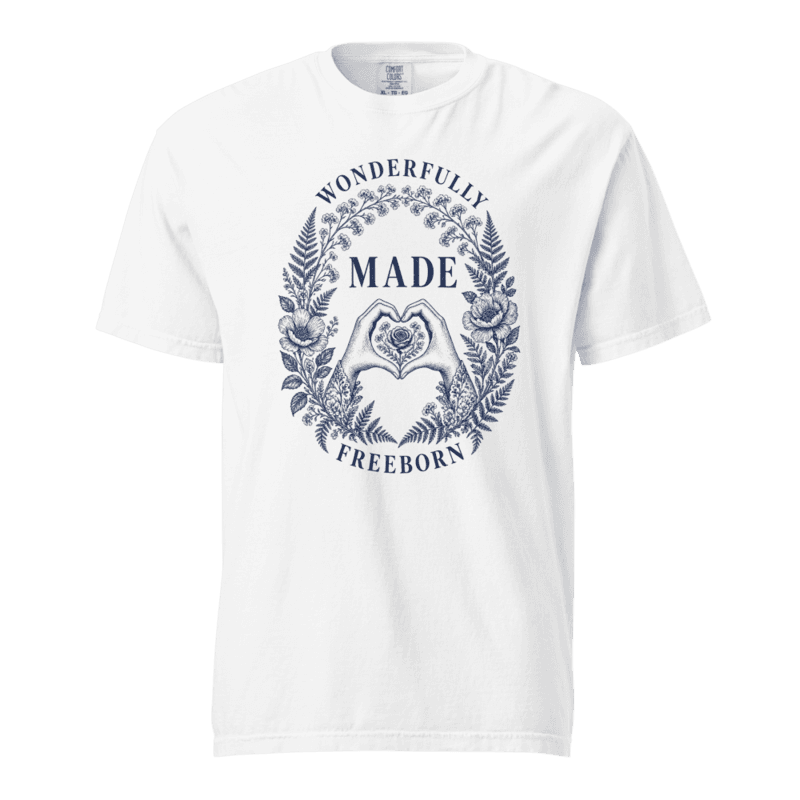 Freeborn Wonderfully Made Unisex Tee — White