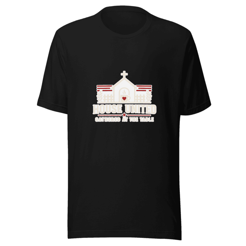 Freeborn House United Gathered at the Table Unisex Tee — Black