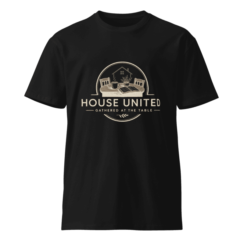 Freeborn House United Gathered Soft Unisex Long Tee — Black