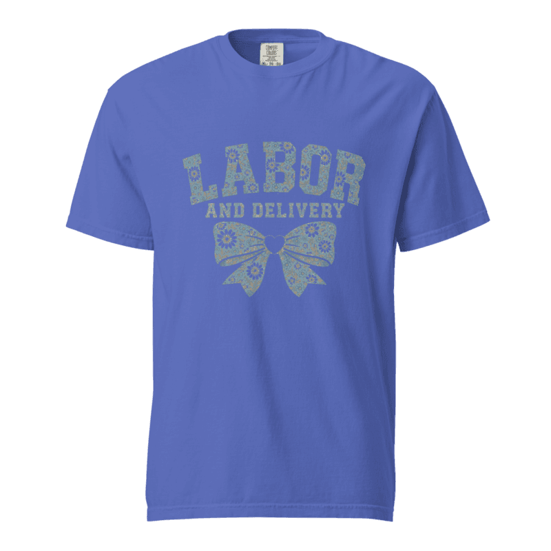 Freeborn Nurse Labor & Delivery Unisex Tee — Flo Blue