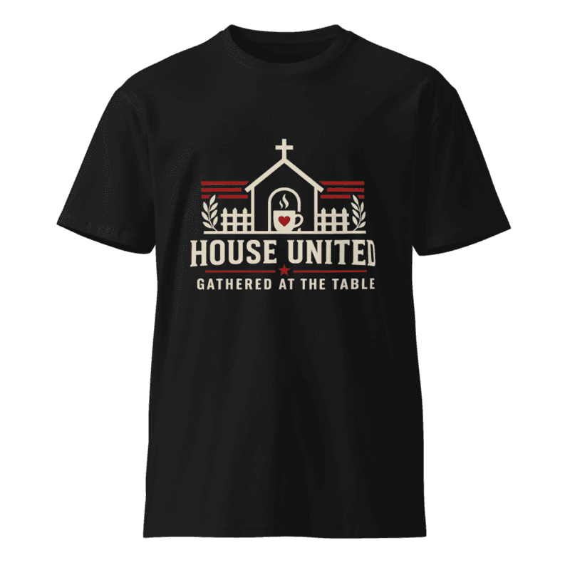 Freeborn House United Gathered at the Table Unisex Long Tee — Black