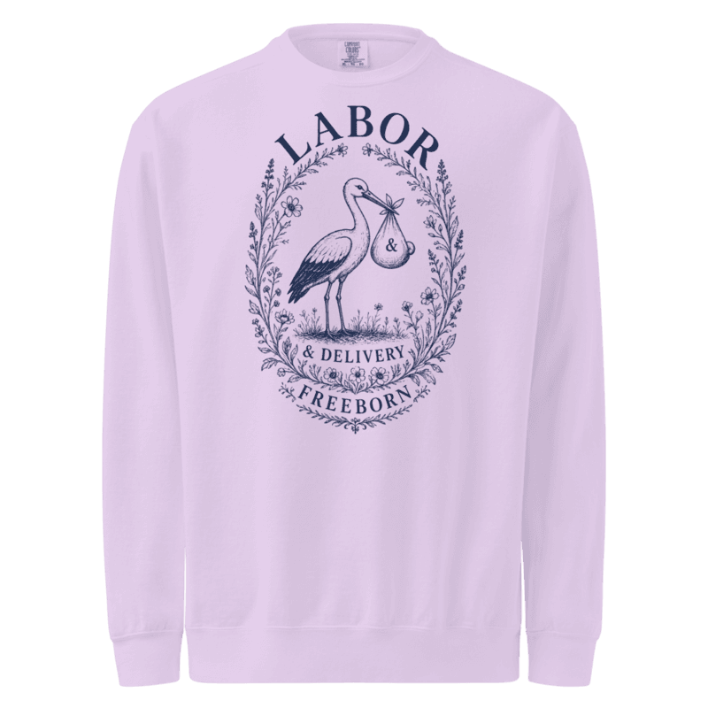 Freeborn Nurse Labor & Delivery Unisex Sweatshirt — Orchid