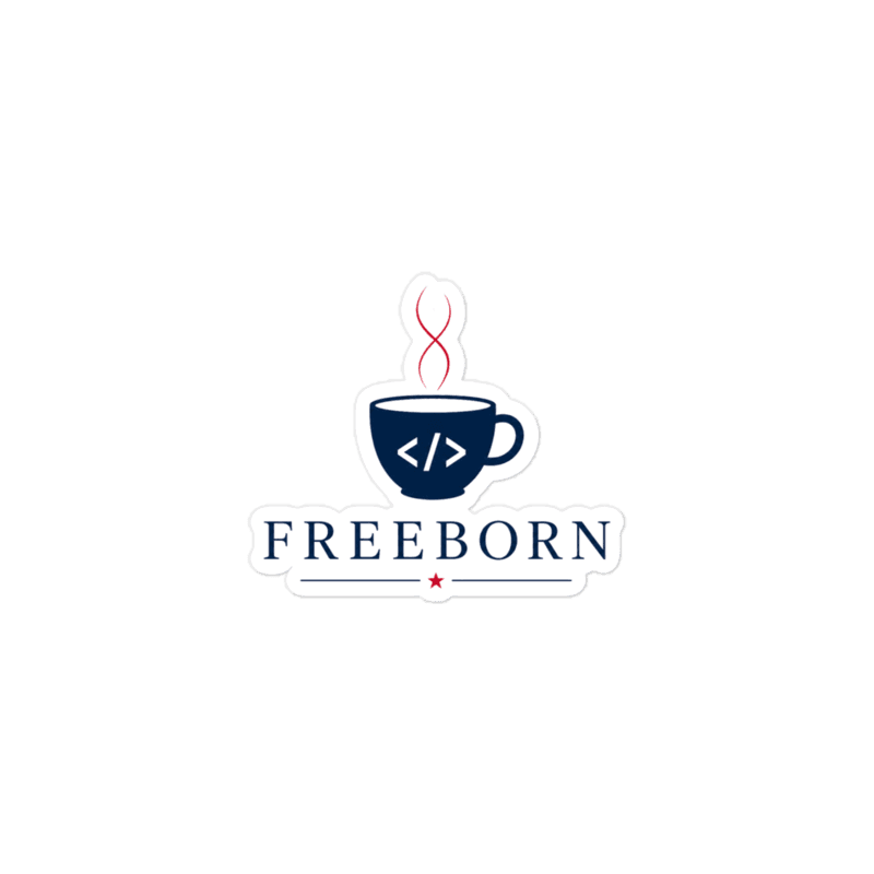 Freeborn Logo Kiss-Cut Stickers