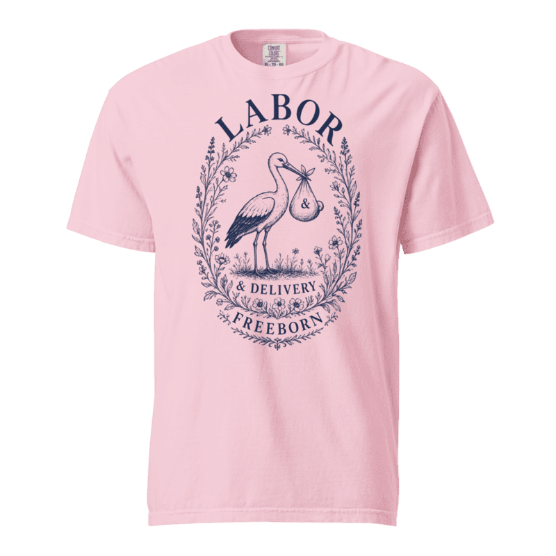 Freeborn Nurse Labor & Delivery Unisex Tee — Blossom