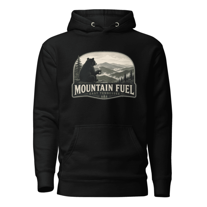 Freeborn Mountain Fuel Unisex Hoodie — Black