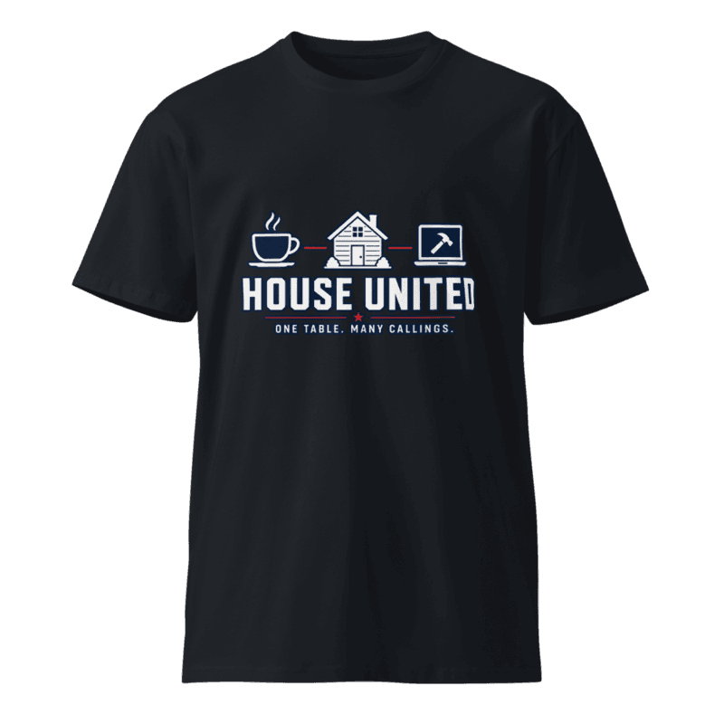 Freeborn House United One Table Unisex Long Tee — Navy