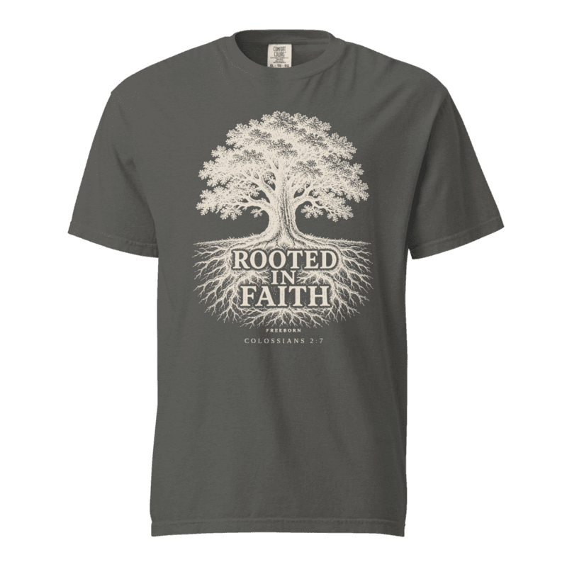 Freeborn Rooted in Faith Unisex Tee — Pepper