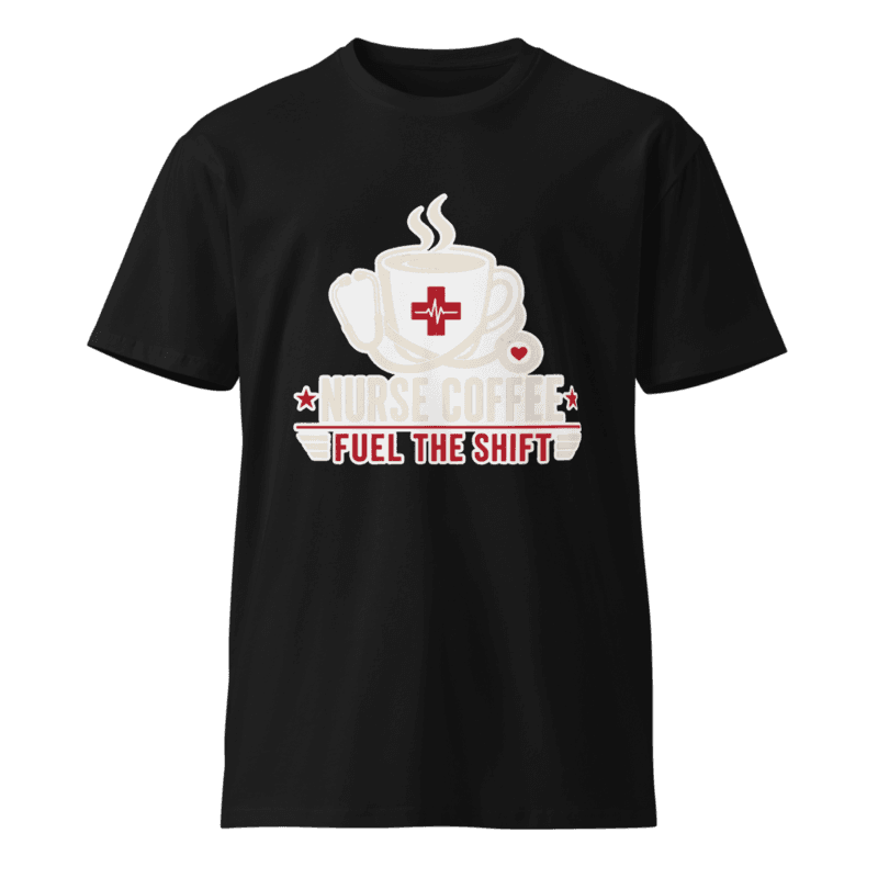 Freeborn Nurse Coffee Fuel the Shift Unisex Long Tee — Black